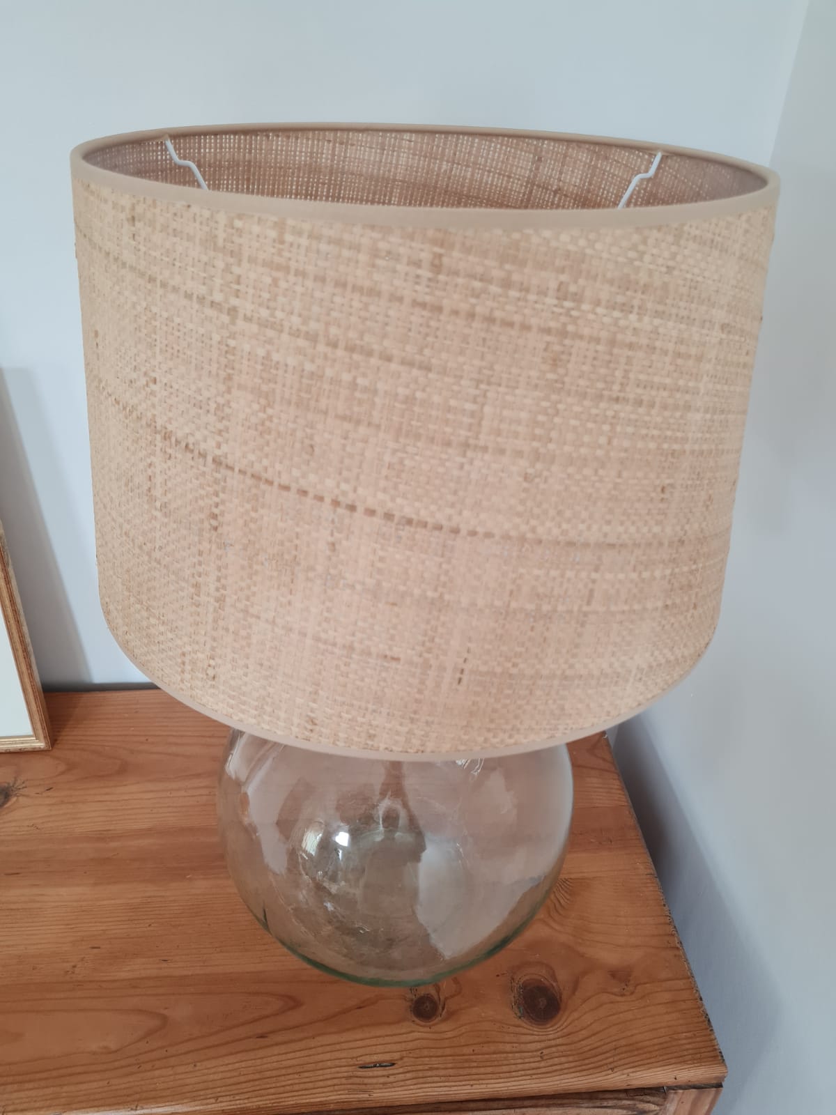 Vintage demijohn lamp