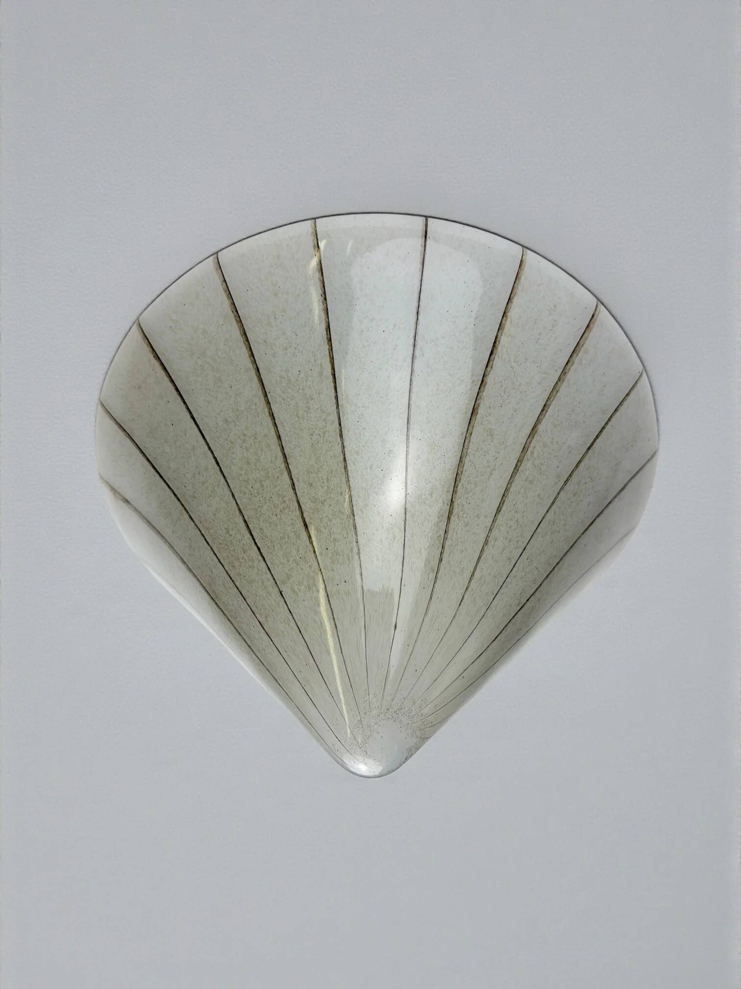 Murano Mazzega swirl glass ceiling light, Italy, 1970s