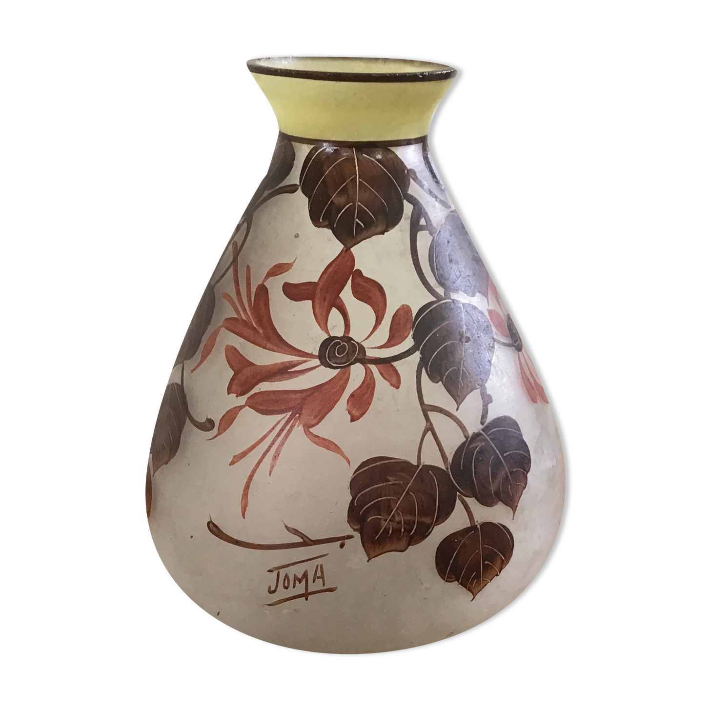 Vase Joma art deco signed