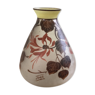 Vase Joma art deco signed