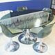 1960s Roche-Bobois set table + glass + 4 chairs, Tulip feet