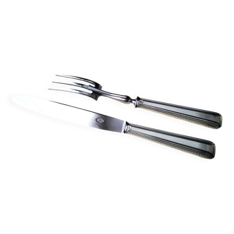 Nogent silver-plated and stainless steel carving set