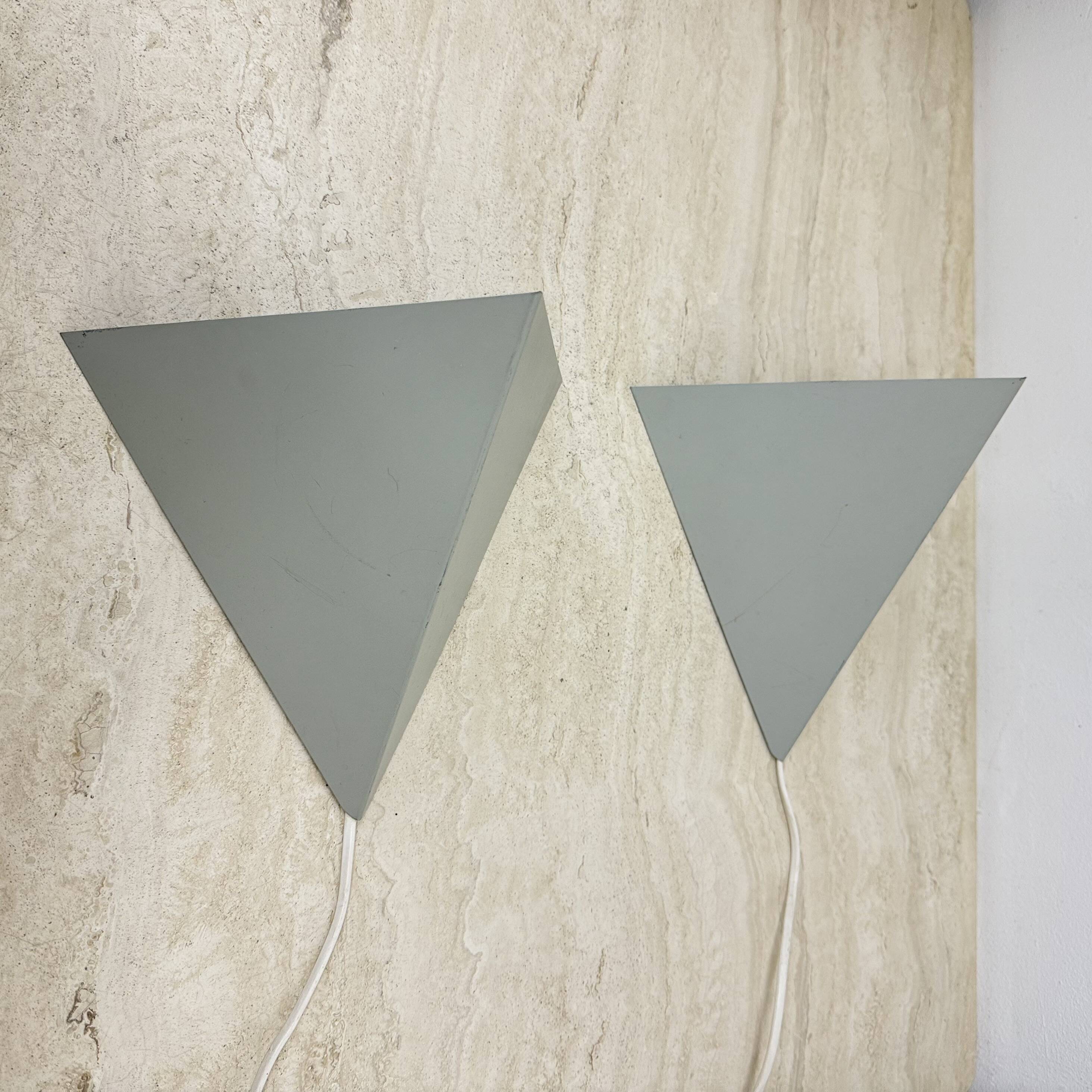 A Set Of J.Hoogervorst for Anvia Almelo Vintage Dutch metal wall lamp 1960s