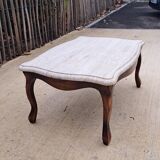 Wood and marble coffee table