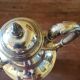 19th century teapot and sugar bowl. Silver metal hallmark.