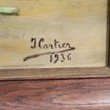 Jacques cartier 1936: oil on canvas, still life with flowers