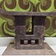 Paire de tabourets africains en bois sculpté  art tribal