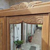 Art deco oak cabinet