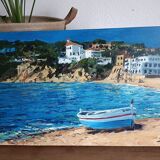 Llafranc landscape canvas