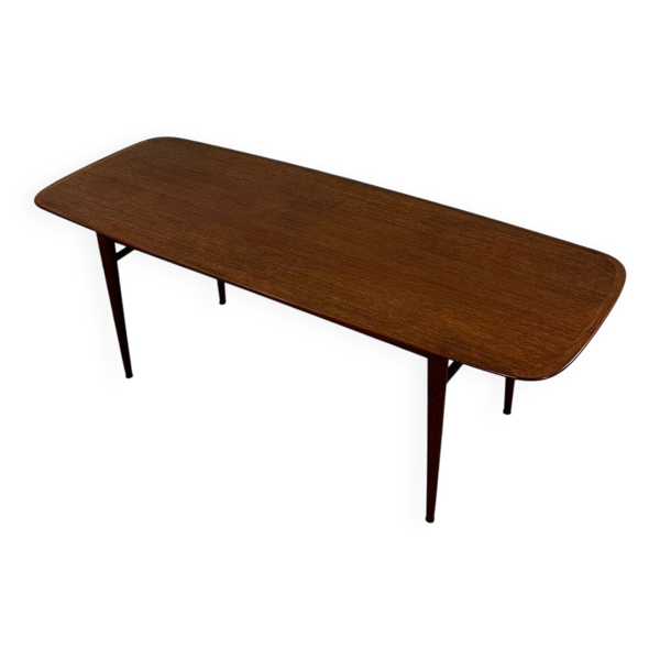 Table basse danoise en teck du milieu du siècle, années 60