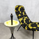 Vintage ceramic standing ashtray sixties ‘mellow yellow’