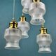 Mid-century glass cascade chandelier, Italy, 1970s.