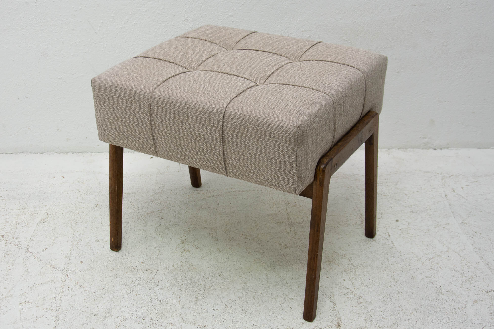Tabouret en bois 1970, Tchécoslovaquie