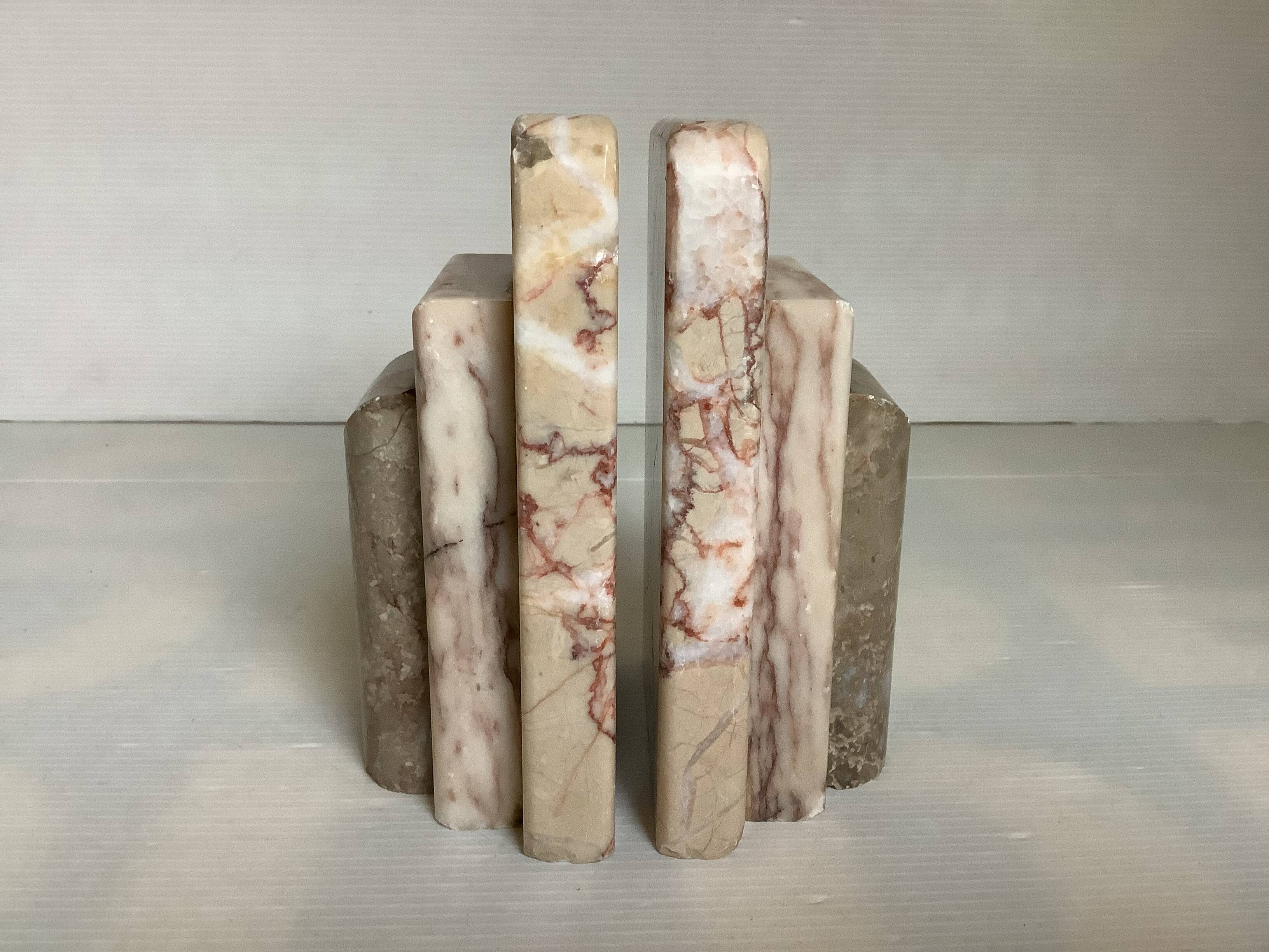 Pair of marble bookends