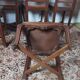 Set of 6 Art Deco oak chairs