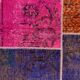 Distressed vintage turkish patchwork rug 150x100 cm wool medium