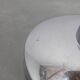 1950s Czechoslovakian walnut & chrome round side table, refurbished