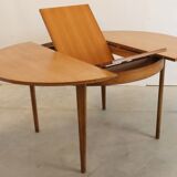 Ronde vintage verlengbare eettafel 'Wrenthorpe'