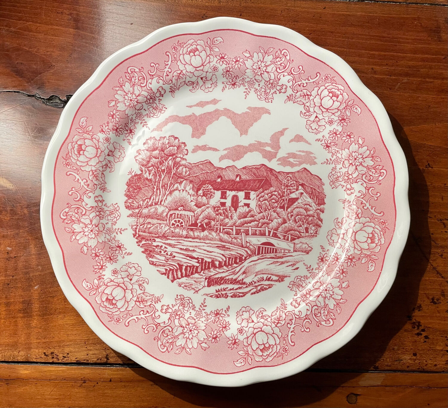 6 Fontebasso English style dinner plates