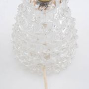 Paire de lampes de table en verre Murano Italie 1950