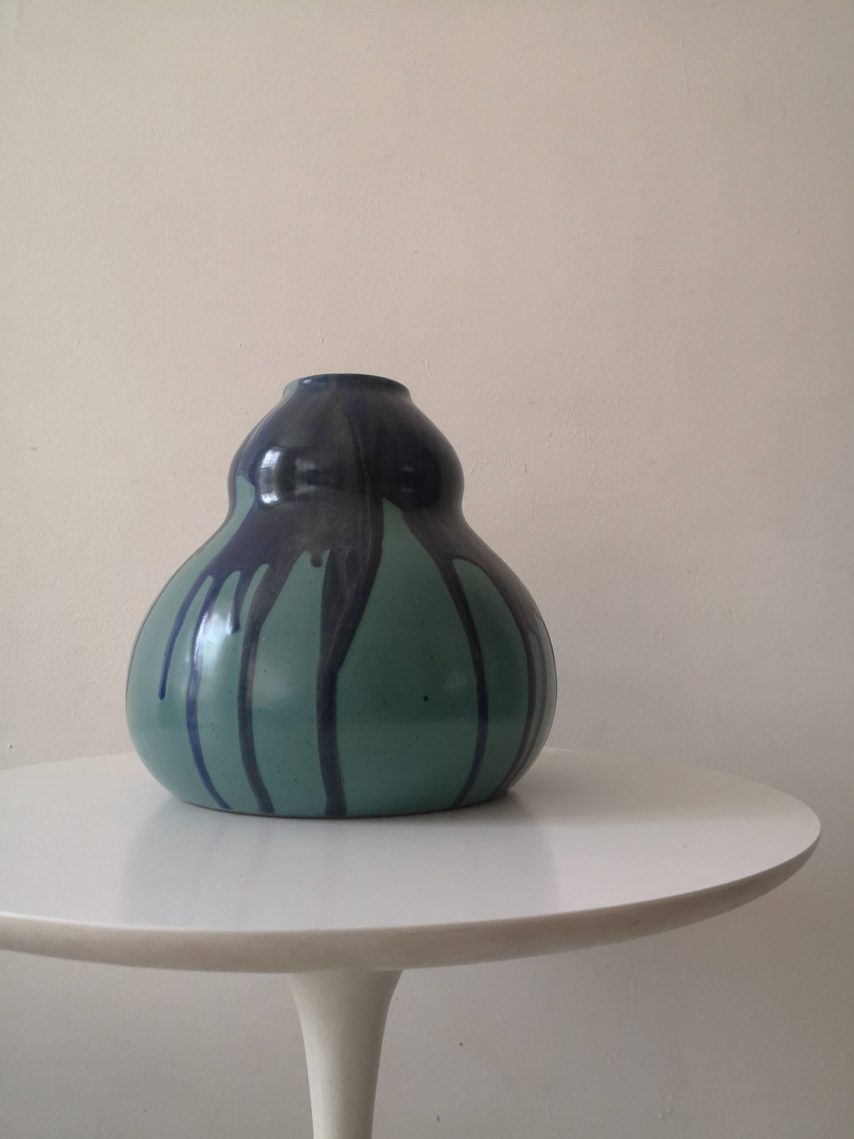 enameled ceramic vase attributed to Léon Pointu (1879-1942)