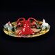 Lobster plate in Caldas da Rainha earthenware slip Palissy majolica