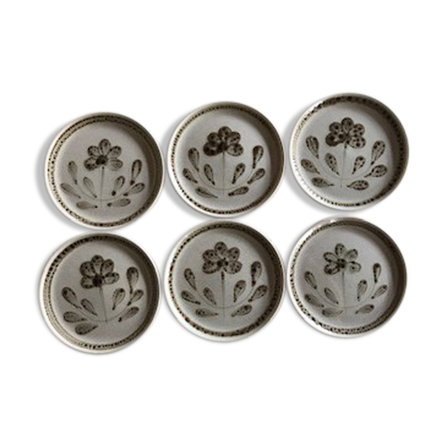 Lot of 6 dessert plates