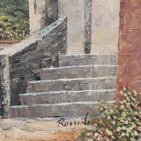 Oil painting on canvas signed Rossini