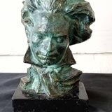 Beetoveen bronze mask