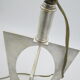 Lamp brass nickel-plated chrome year 70