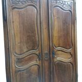 Louis XIV Style Wardrobe in Walnut 19th Century