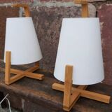 Pair of bedside lamps