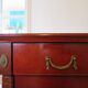 Commode 4 tiroirs – Teinte merisier – Imitation Style Empire – Années 80