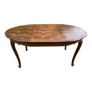 Table de salle à manger avec plateau en verre Pierson
