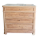 Walnut chest of drawers with white marble.