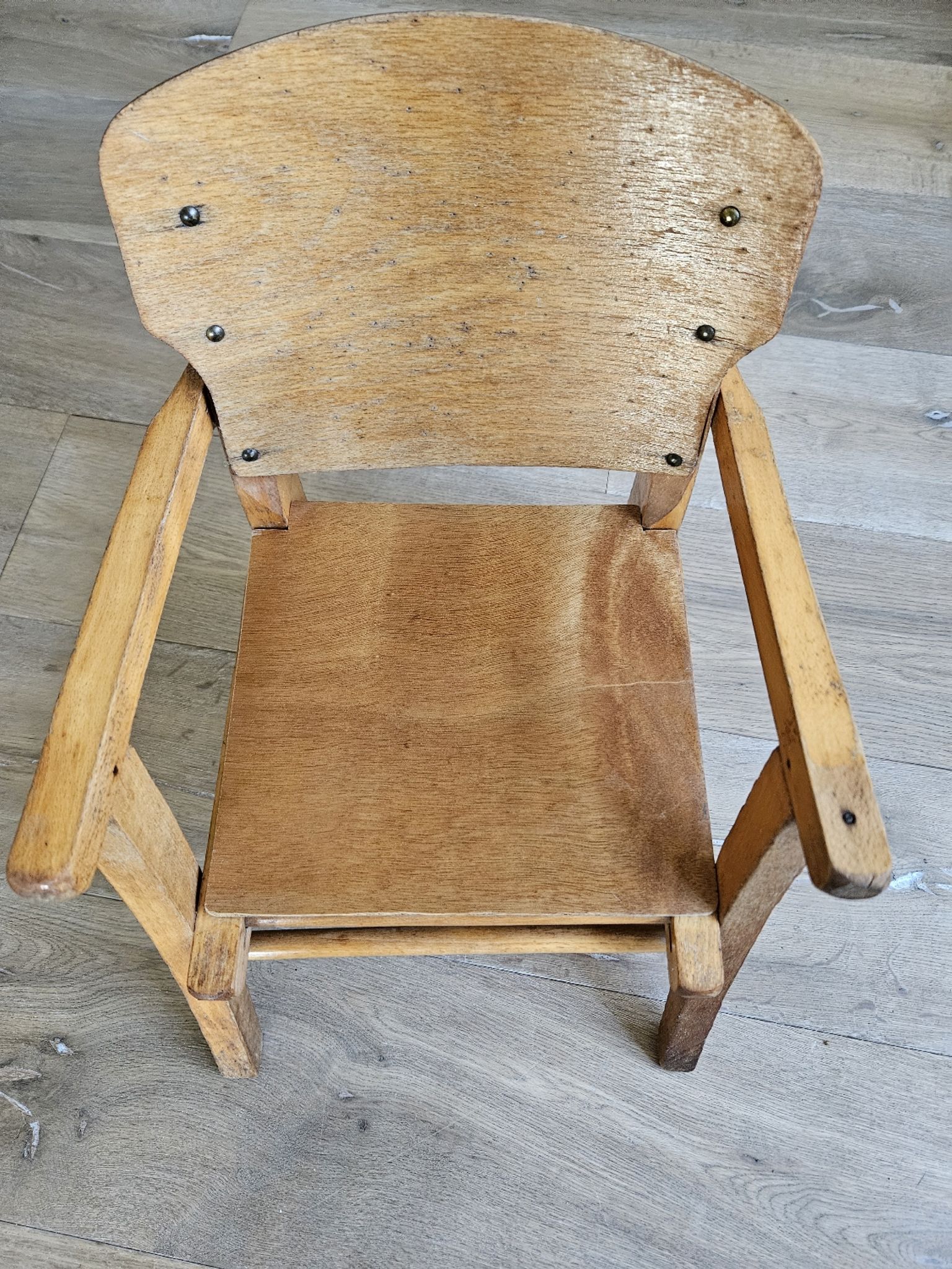 Children's wooden commode chair