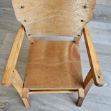 Children's wooden commode chair