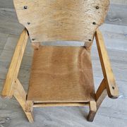 Children's wooden commode chair