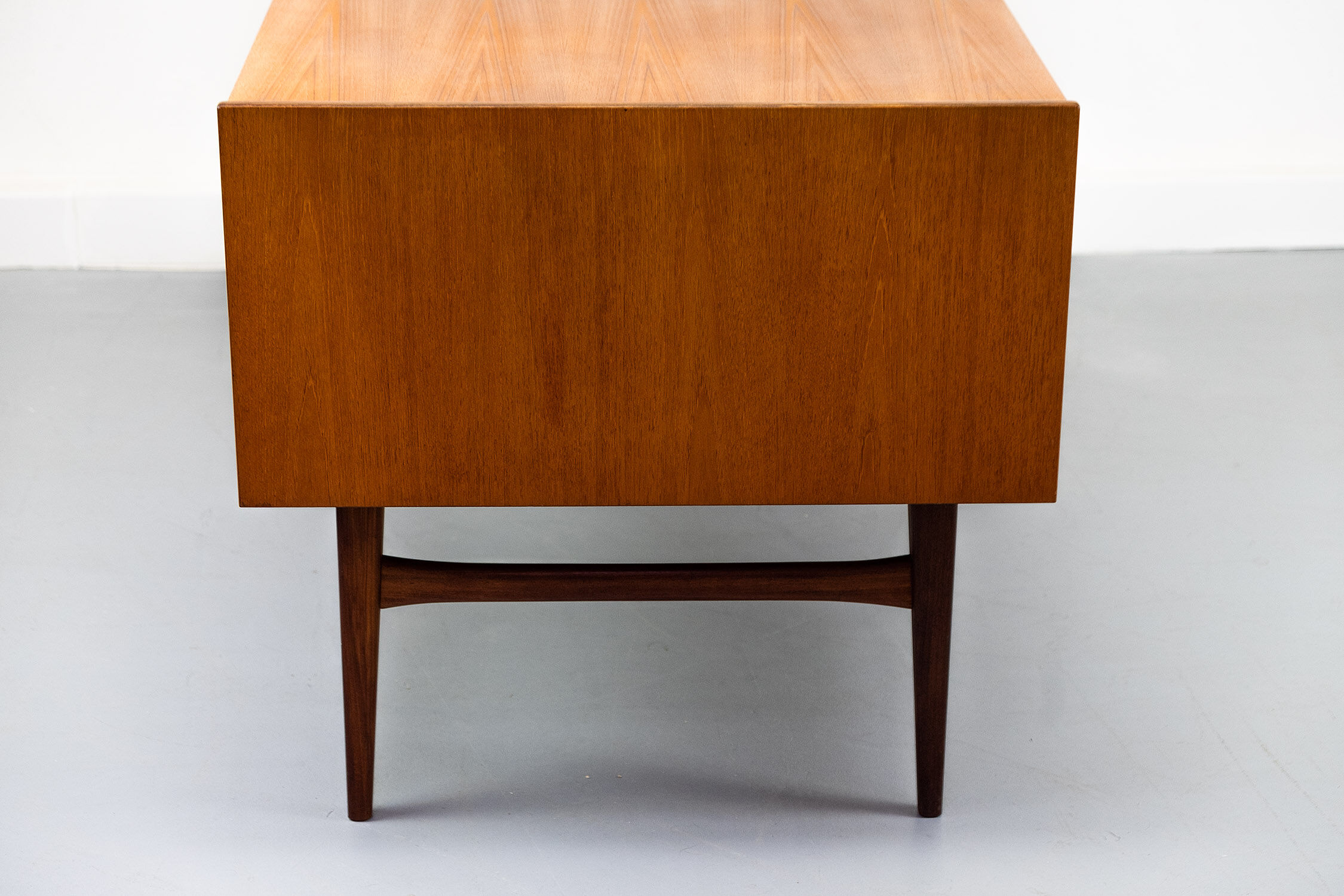 Freestanding vintage teak desk 1960s
