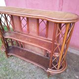 Rattan bar and canning 60's