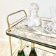 Vintage golden service toile de Jouy