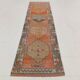 3x11 Terracotta Vintage Runner Rug For Kitchen, 88x344 Cm