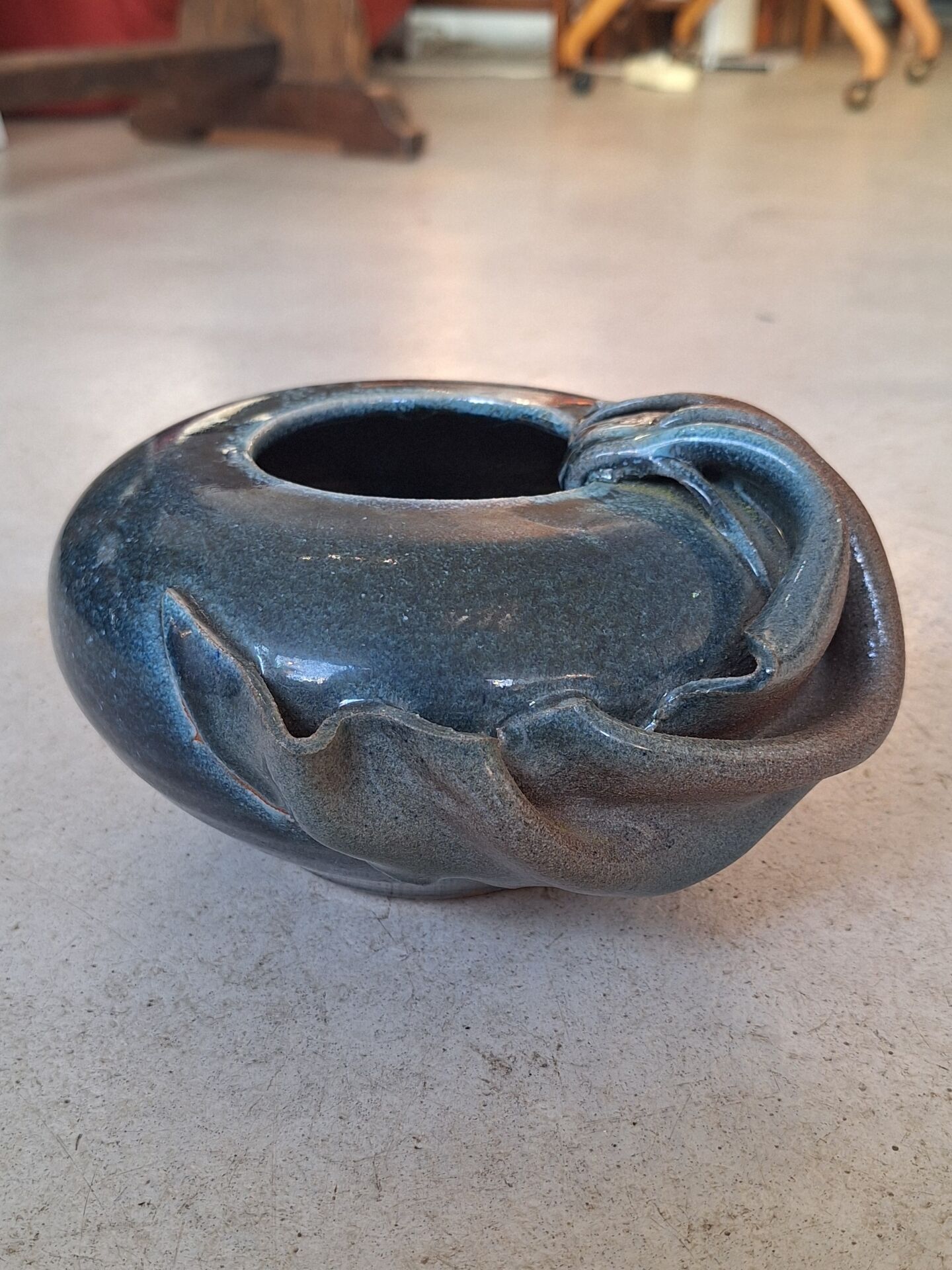 Glazed ceramic vase by Nadia and Alain Pinel