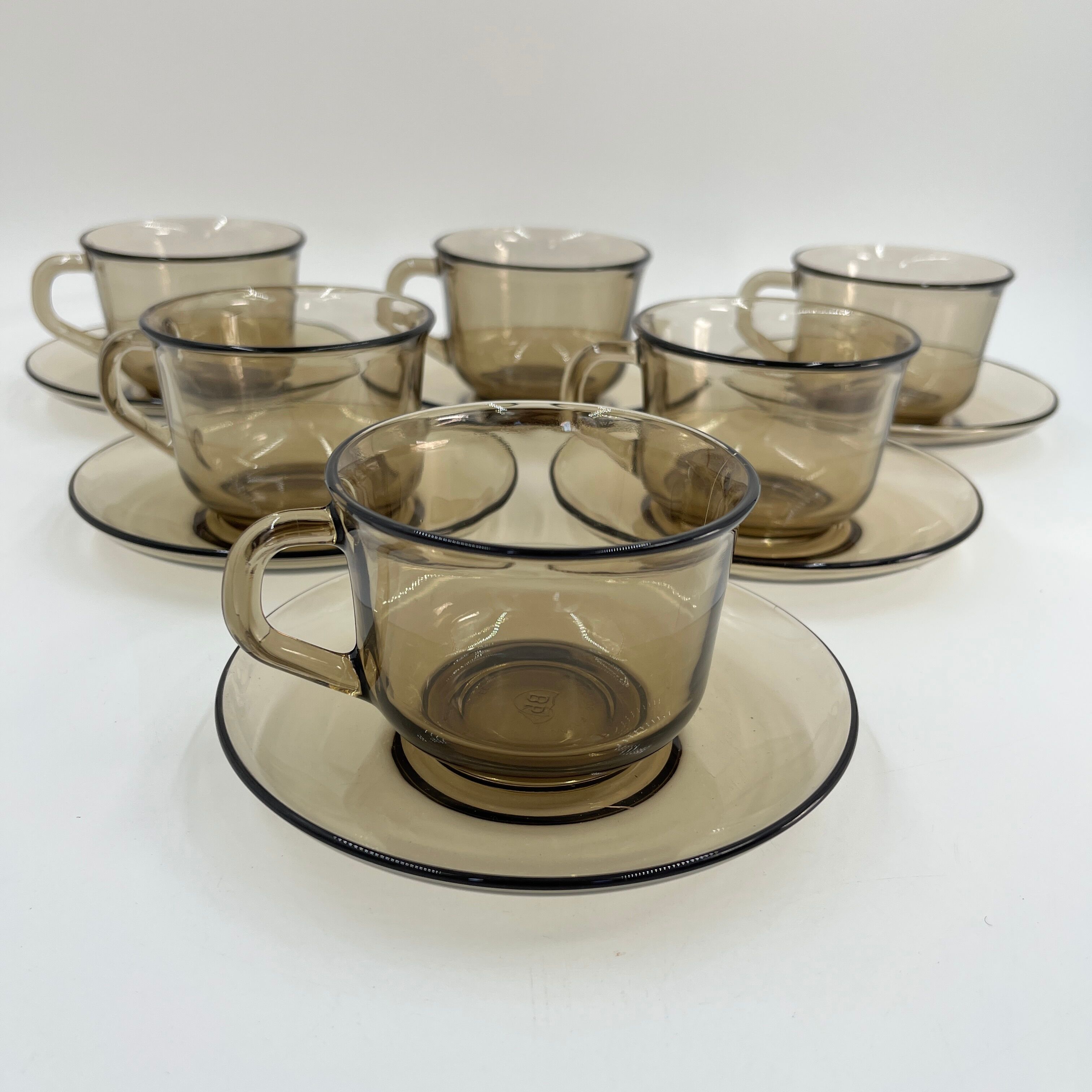 Arcopal smoked glass set