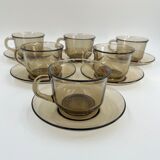 Arcopal smoked glass set