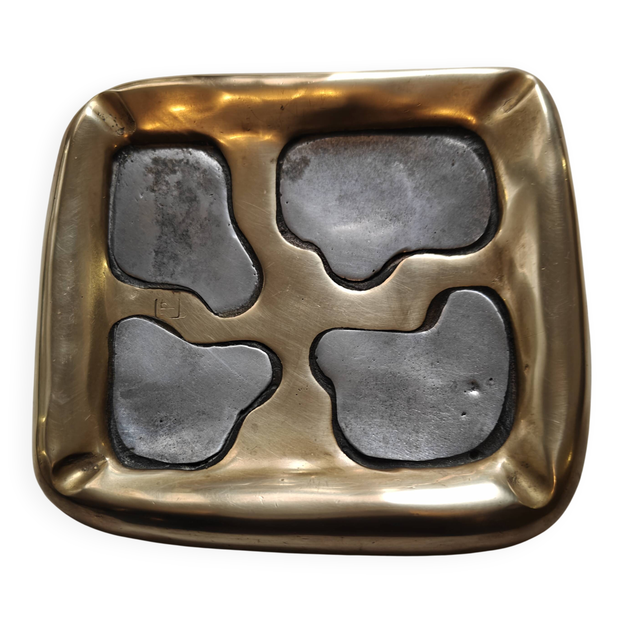 Brutalist ashtray and catchall by David Marshall