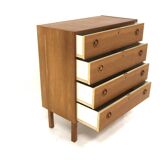 Scandinavian oak chest of drawers, Sweden, 1960
