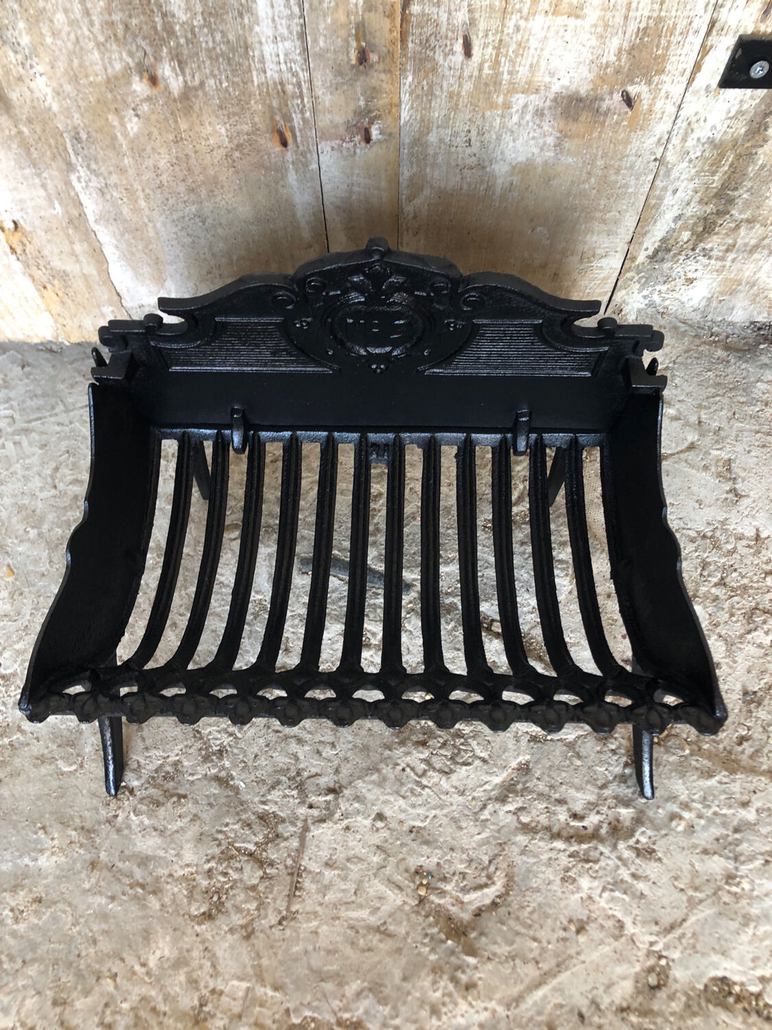 Old fireplace fireplace cast iron removable plate