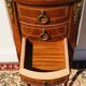Console - table pedestal table marquetry style louis xv