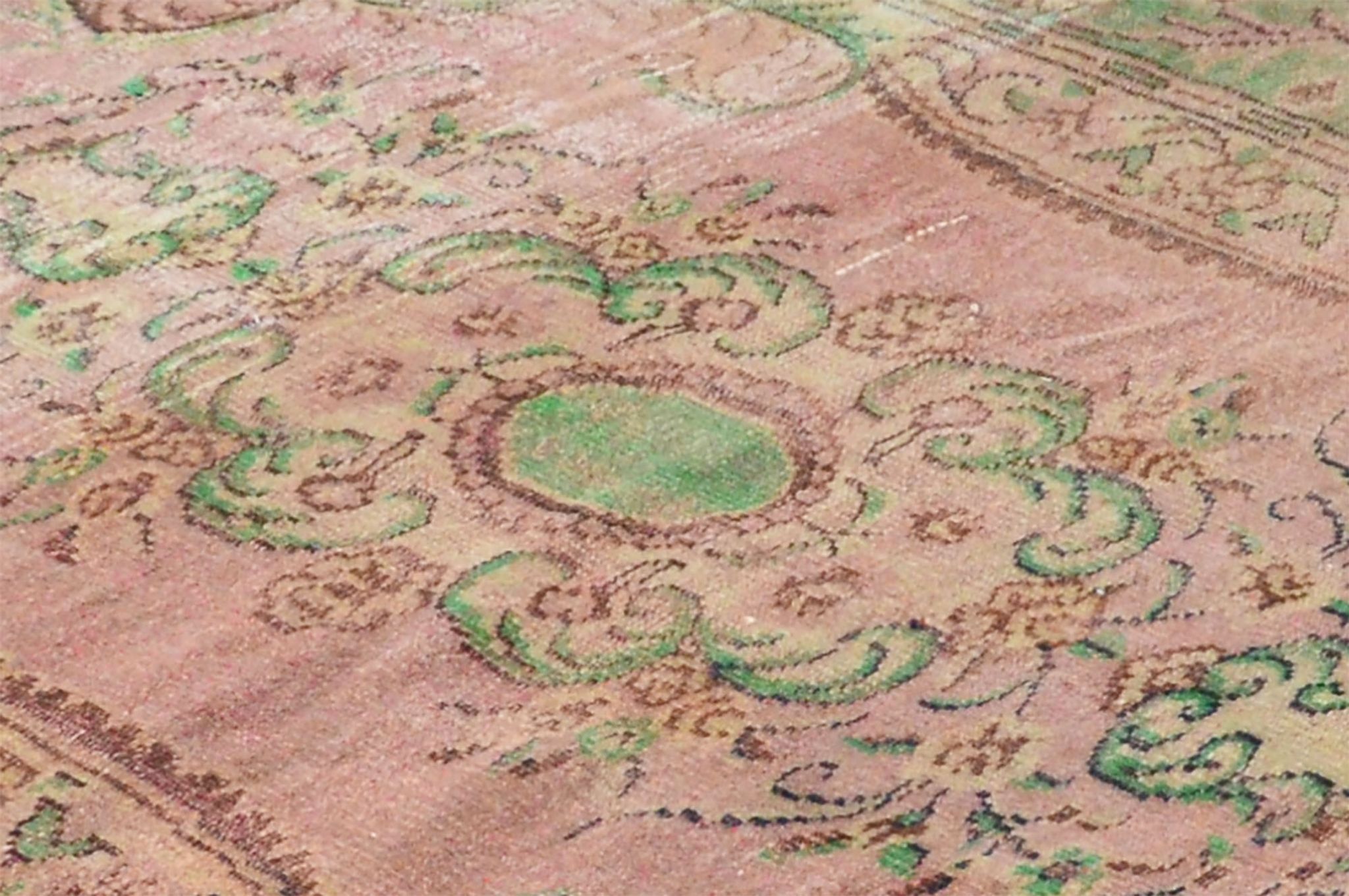 Anatolian handmade vintage rug 289 cm x 204 cm